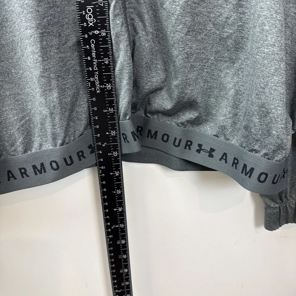 Under Armour Women Full Zip HeatGear Loose Gray Jacket, Large - Picture 5 of 11